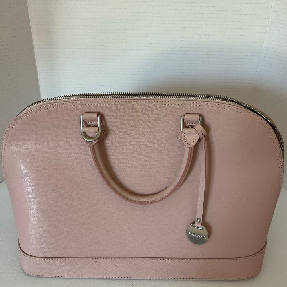 Pulicati leather Pink Dome Satchel